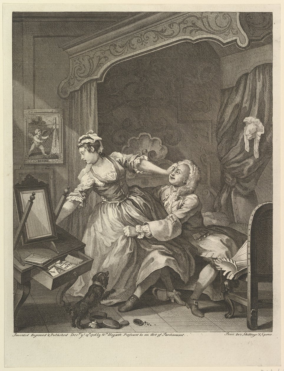 Vorher, 15. Dezember 1736 von William Hogarth