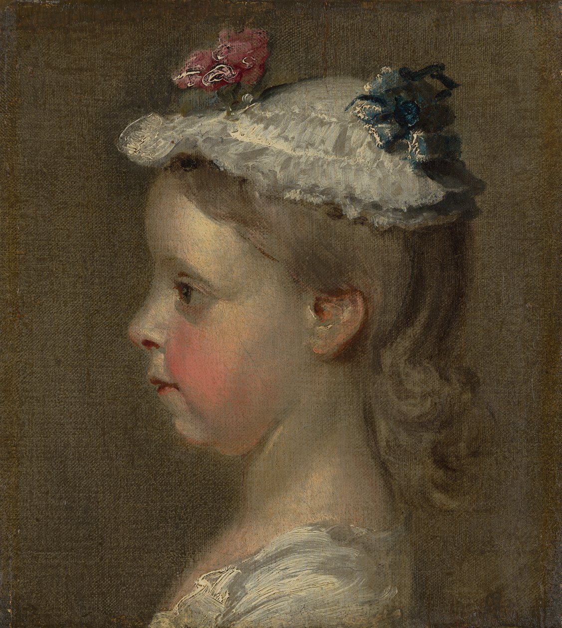 Studie eines Mädchenkopfes von William Hogarth