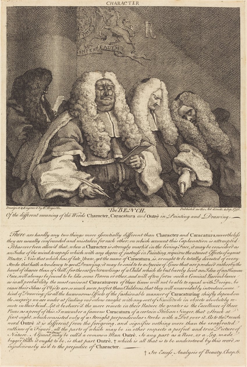 Die Bank von William Hogarth