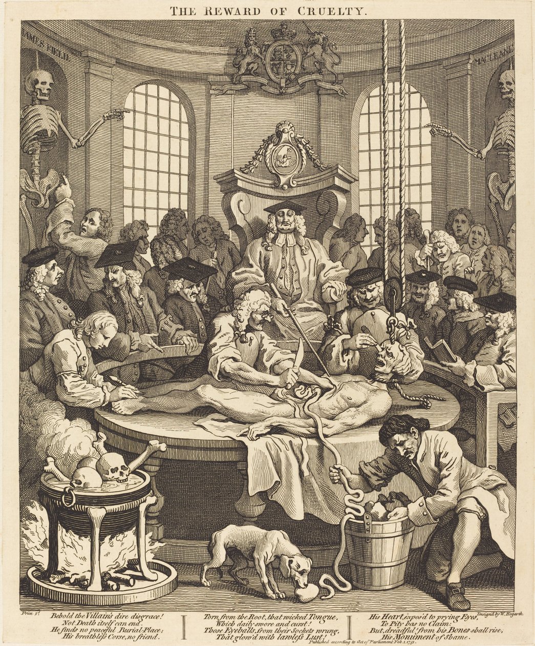 Die Belohnung der Grausamkeit von William Hogarth