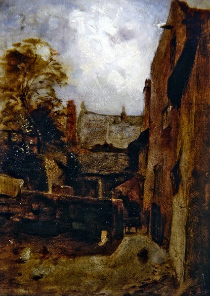 Skizze für Bidestone Bauernhaus von William Huggins
