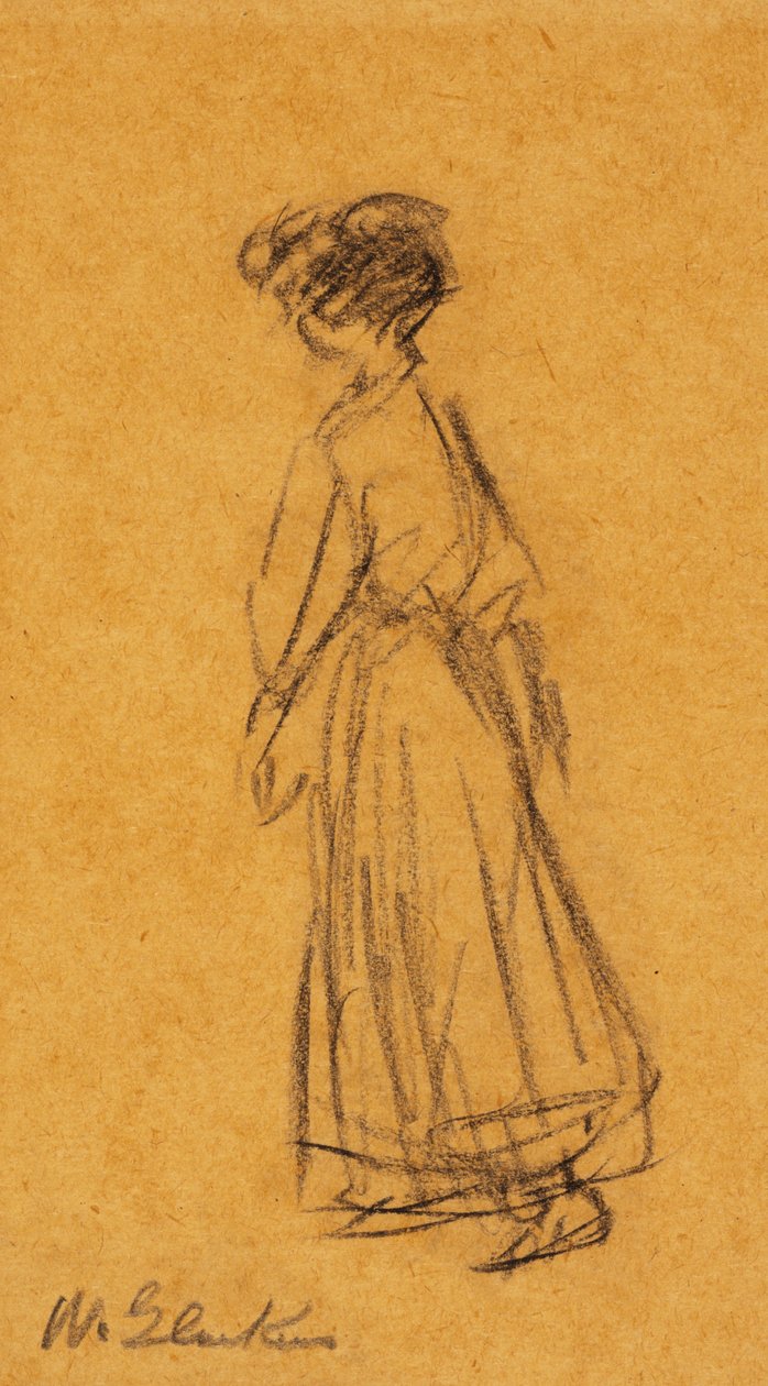 Frau beim Gehen von William James Glackens