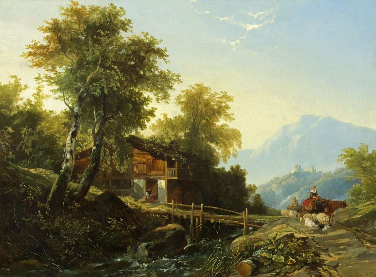 Schweizer Chalet von William James Muller