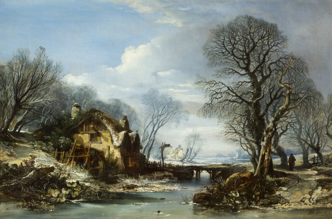 Winterszene, Porlock von William James Muller