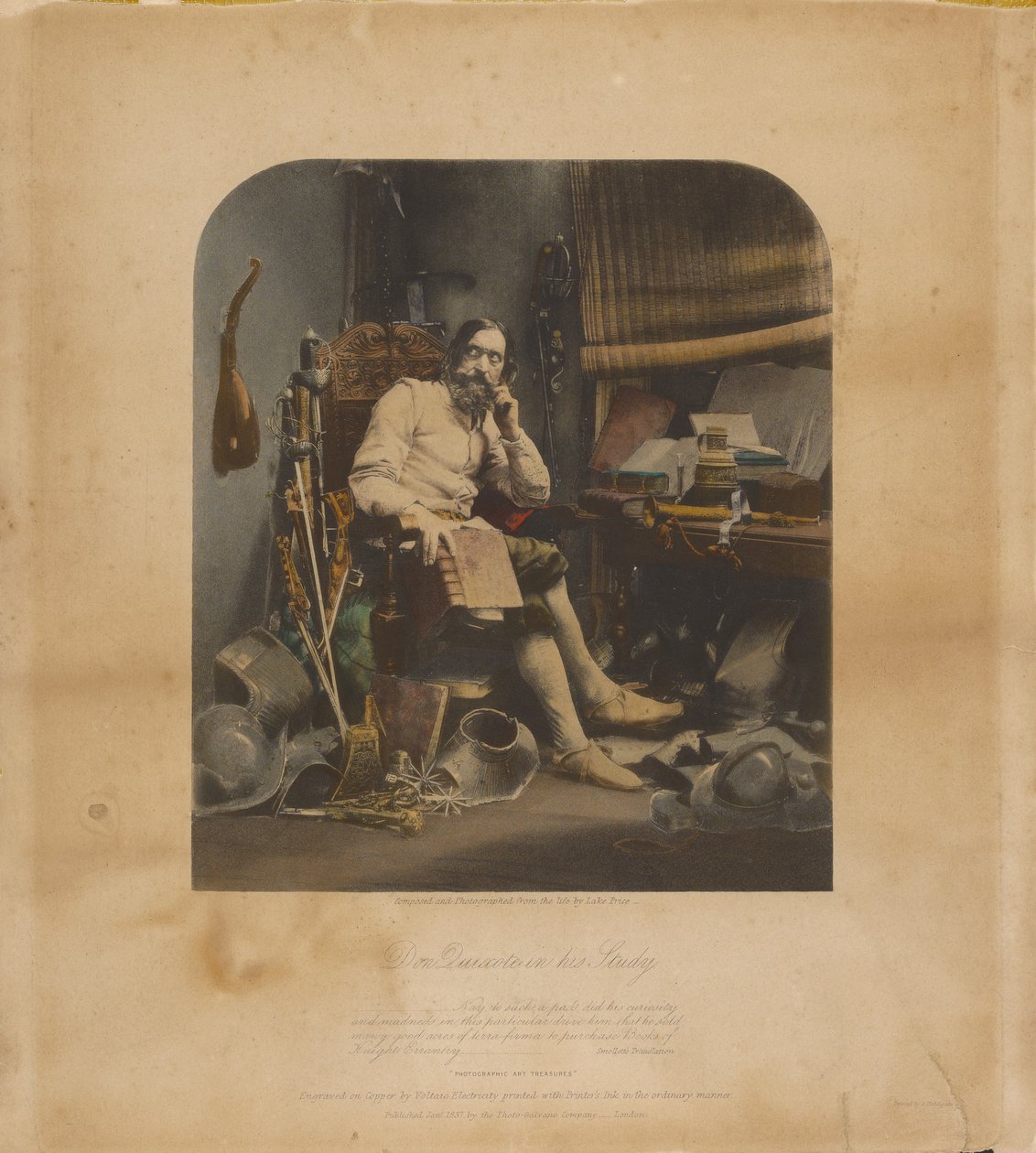 Don Quijote in seinem Studierzimmer von William Lake Price