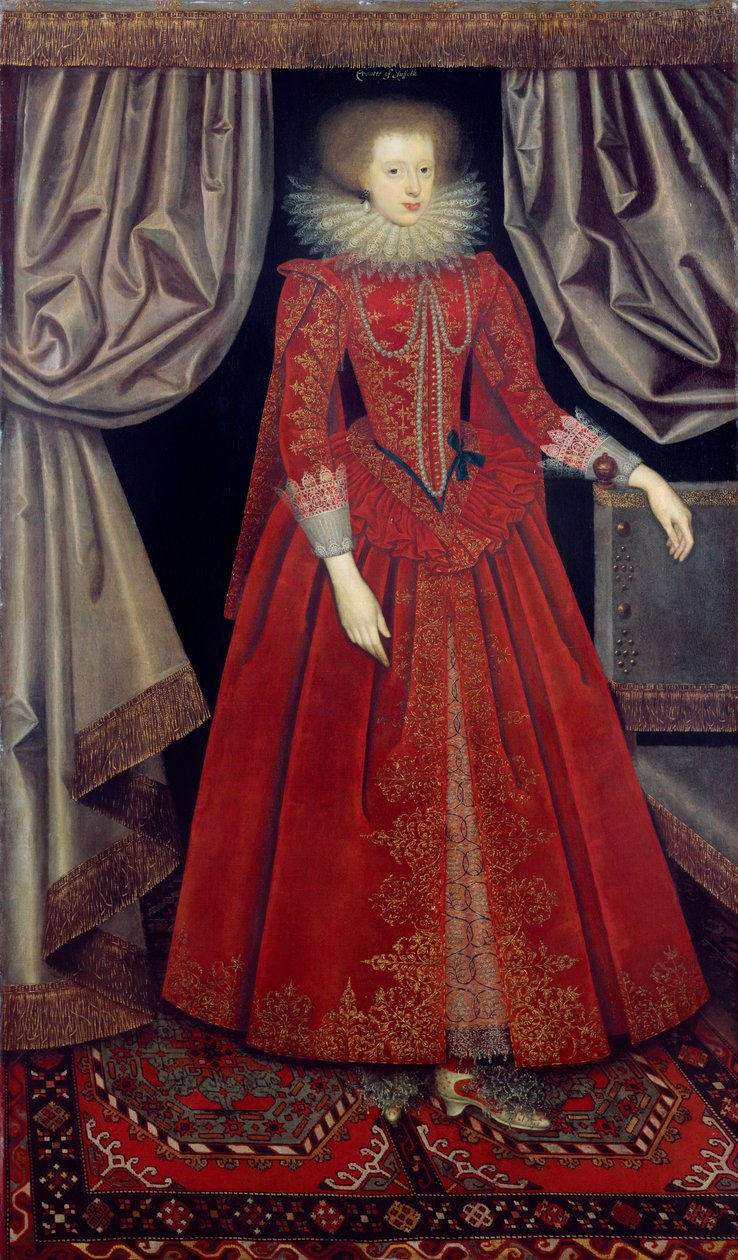 Catherine Howard, Gräfin von Suffolk, ca. 1615 von William Larkin