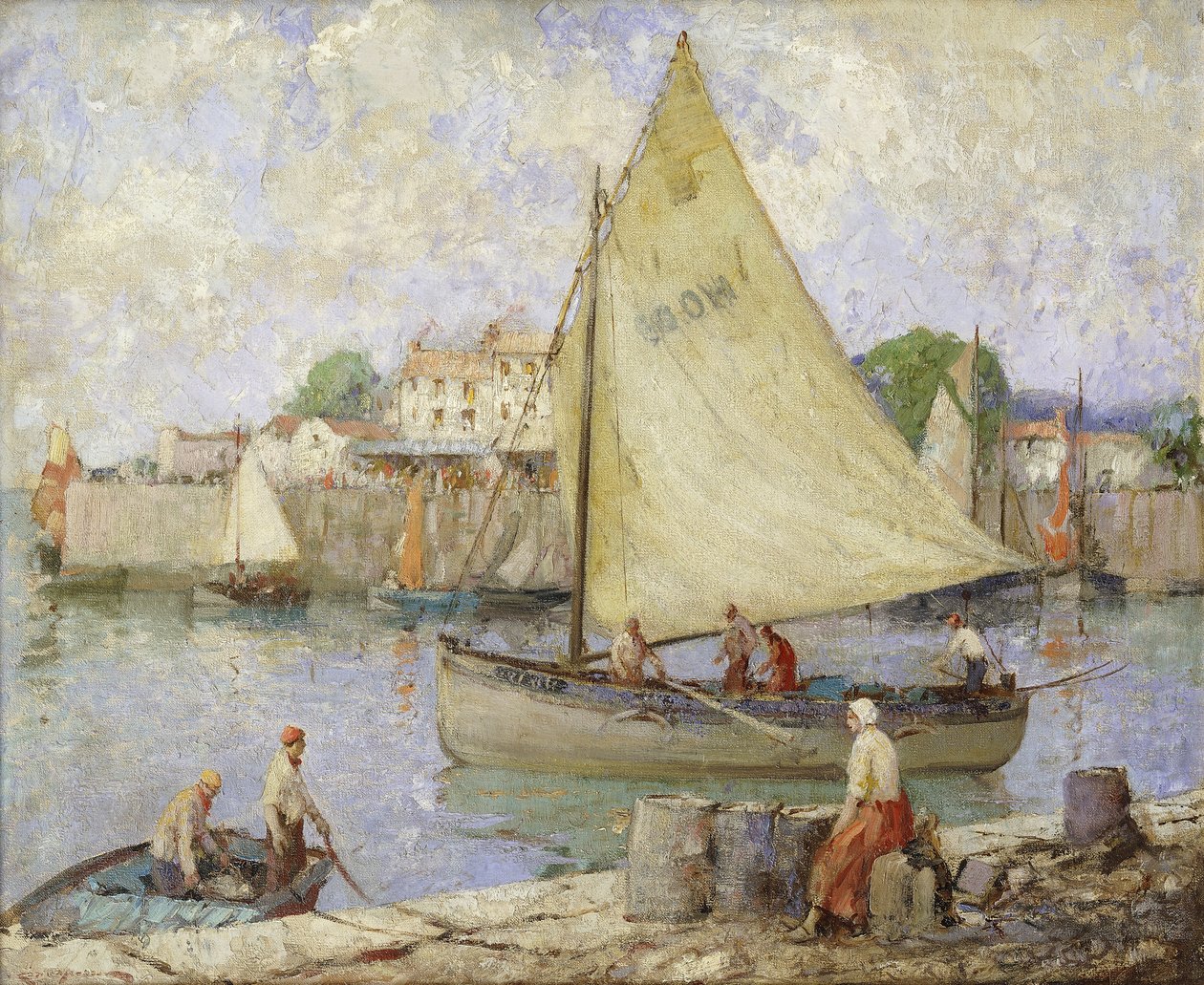 Auf zum Fischgrund, Honfleur von William Lee Hankey