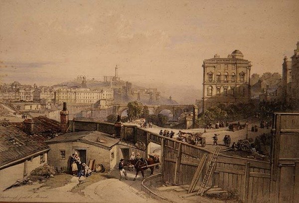Edinburgh vom Mound von William Leighton Leitch