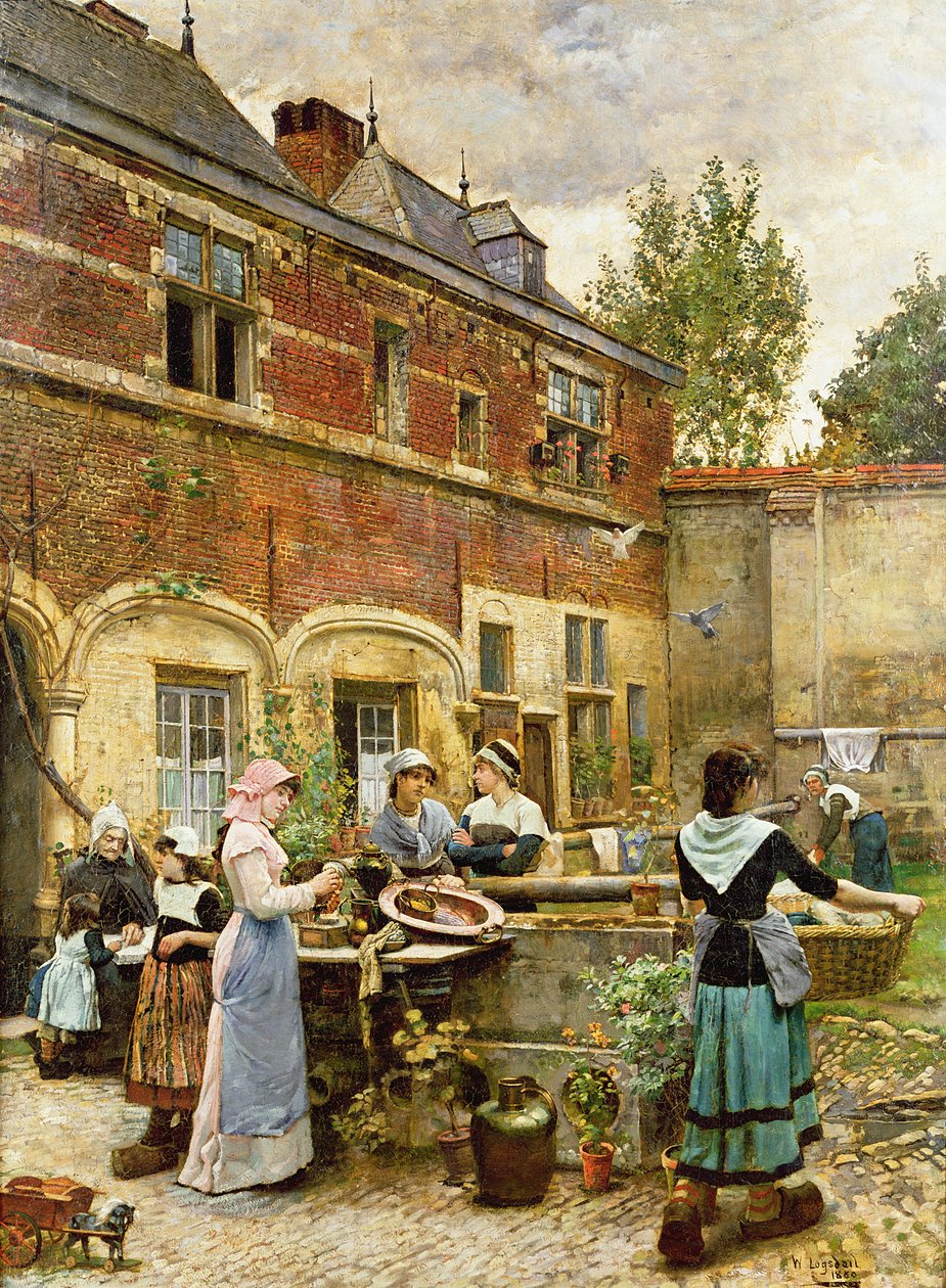 Armenhäuser, Antwerpen, 1880 von William Logsdail