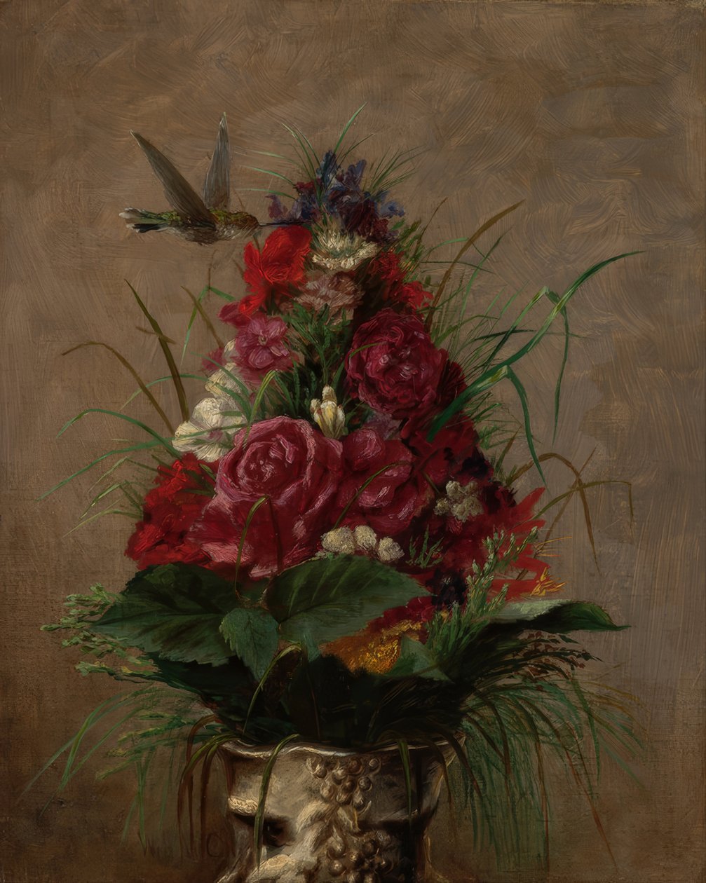 Stilleben mit Kolibri von William Merritt Chase