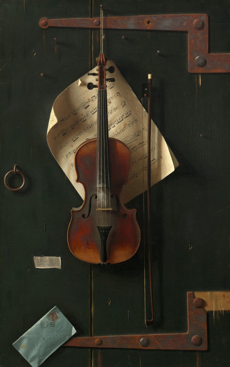 Die alte Geige von William Michael Harnett