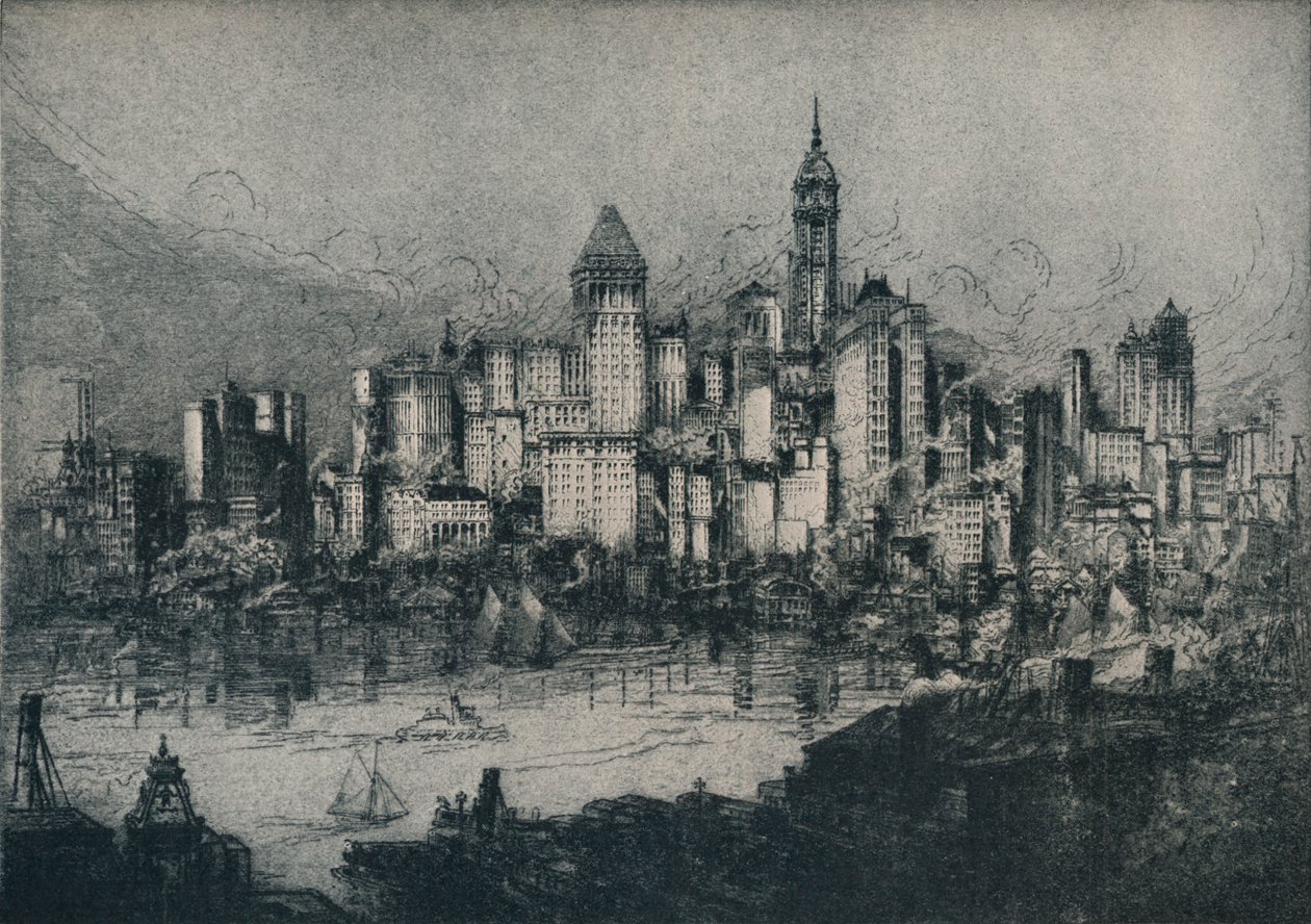 New York von Brooklyn, ca. 1913 von William Monk