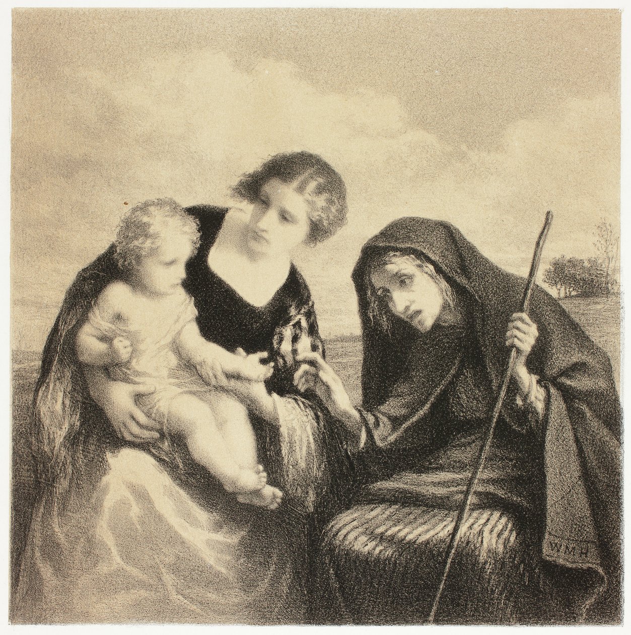 Die Wahrsagerin von William Morris Hunt
