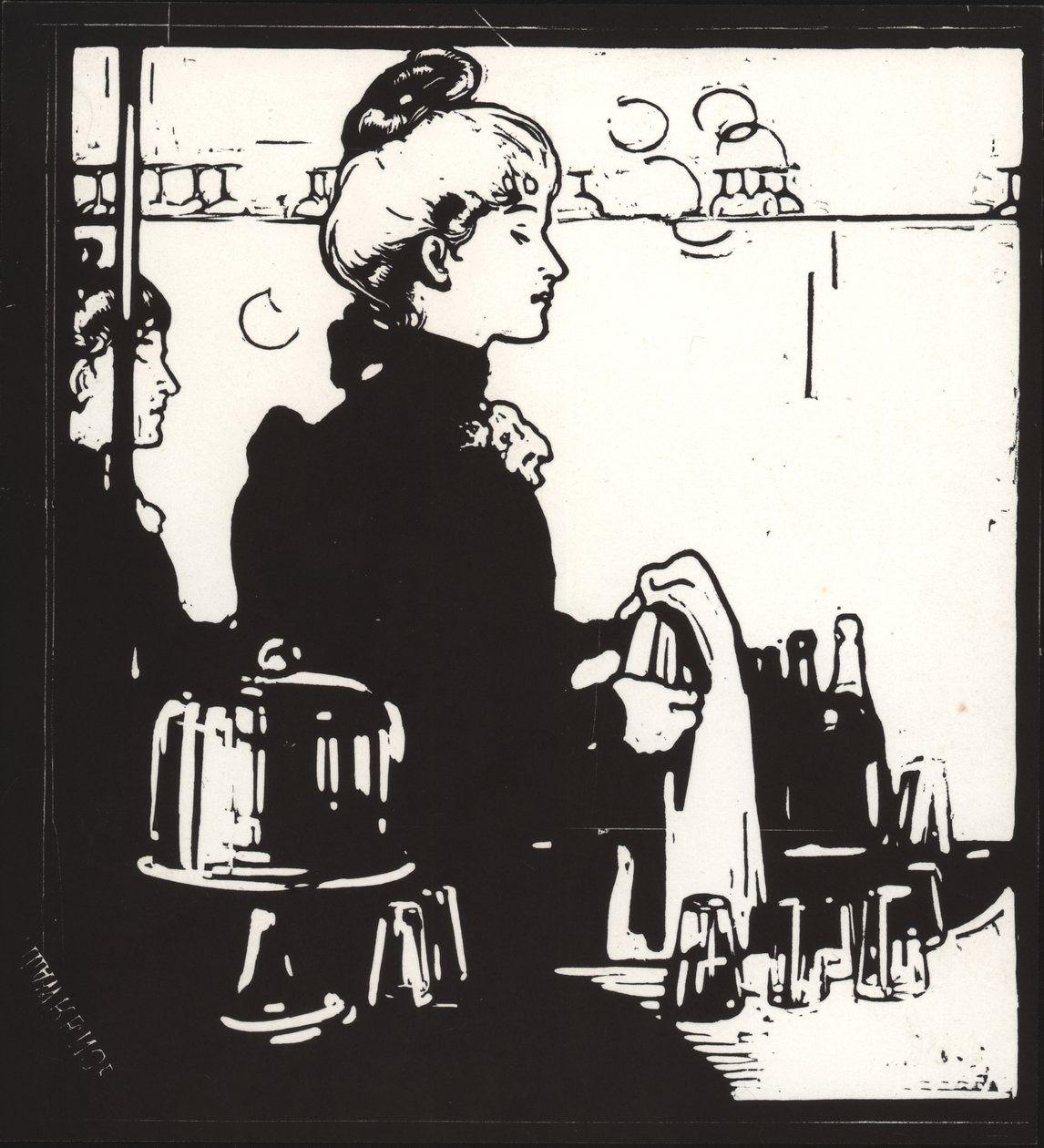Barkeeperin von William Nicholson