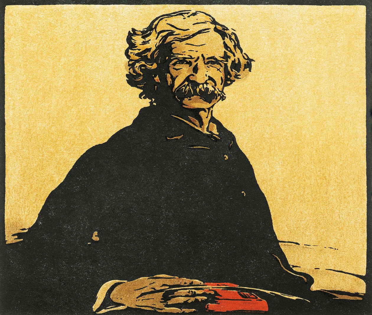 Porträt von Mark Twain von William Nicholson