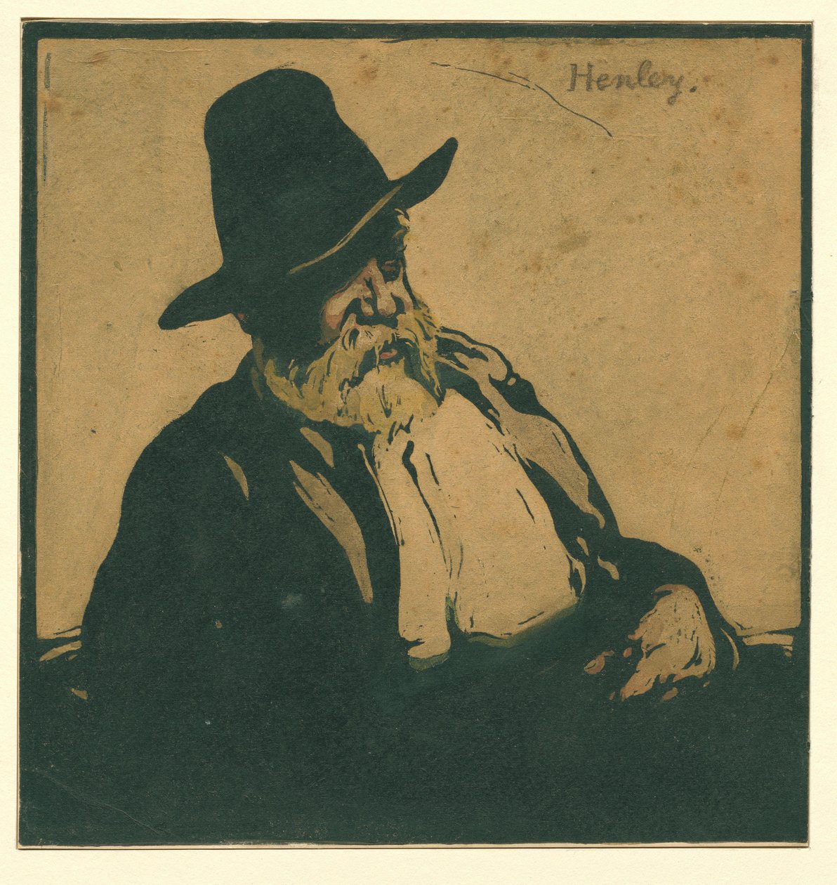 Porträt von William Ernest Henley von William Nicholson