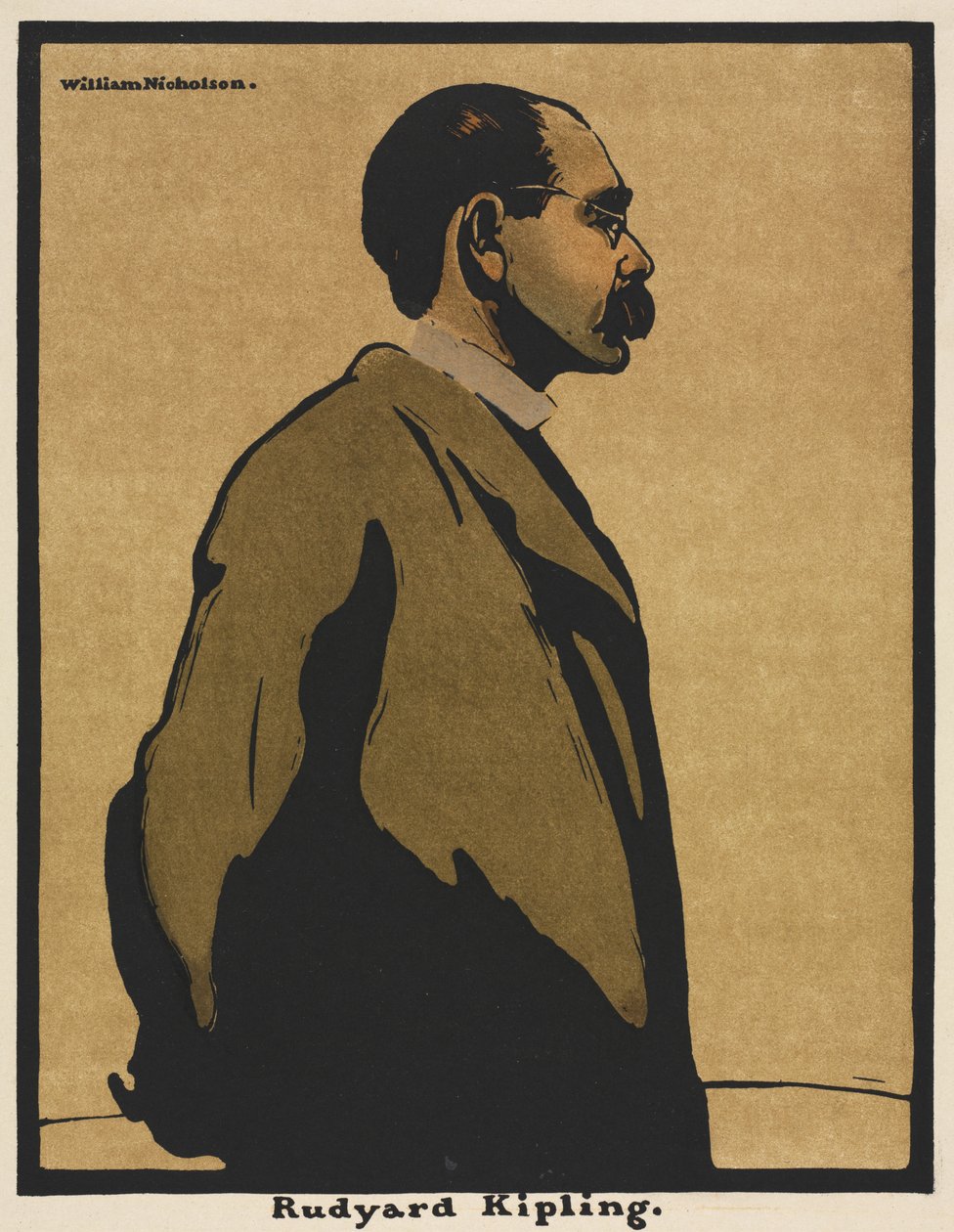 Zwölf Porträts: Rudyard Kipling von William Nicholson