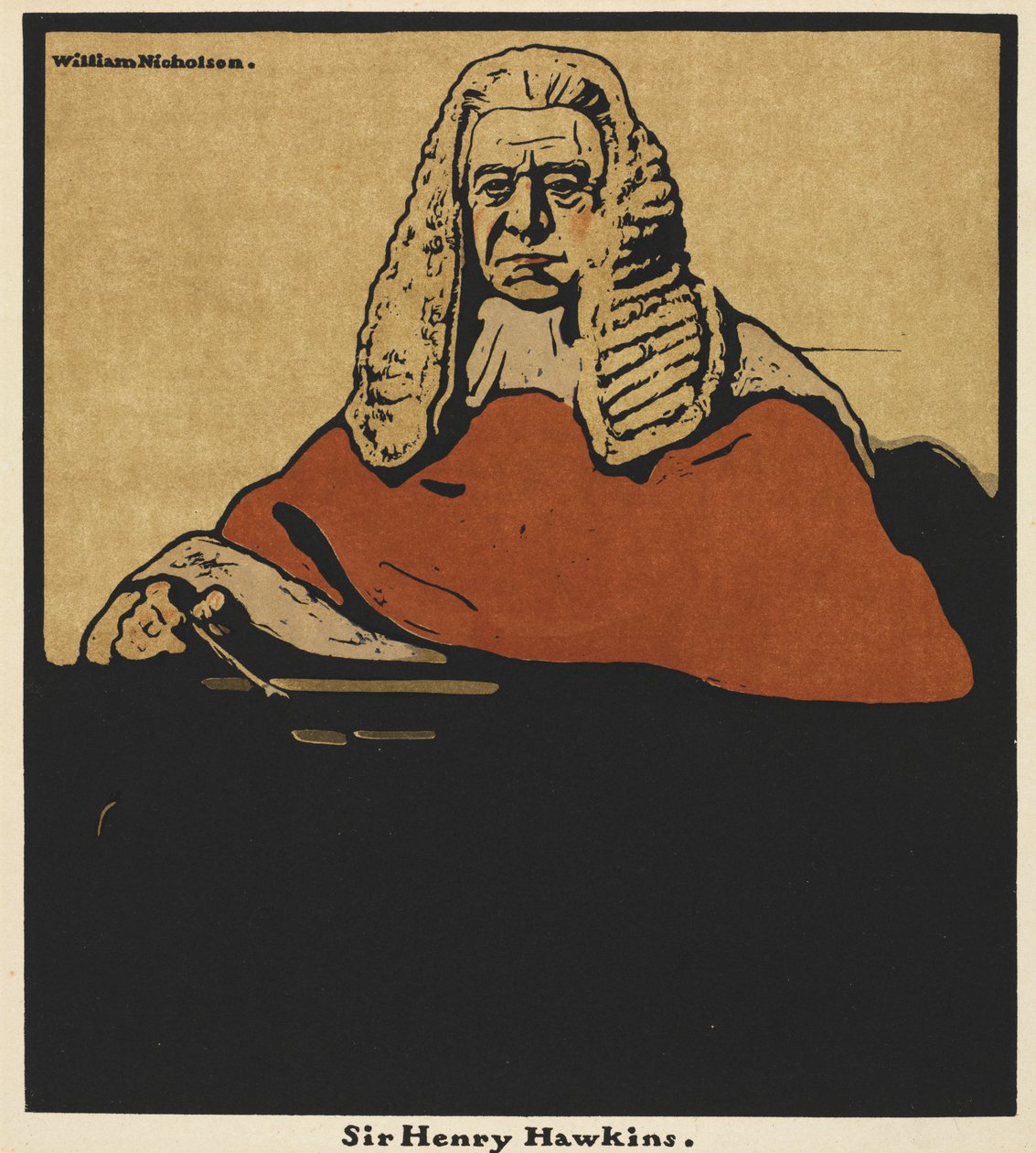 Zwölf Porträts: Sir Henry Hawkins von William Nicholson