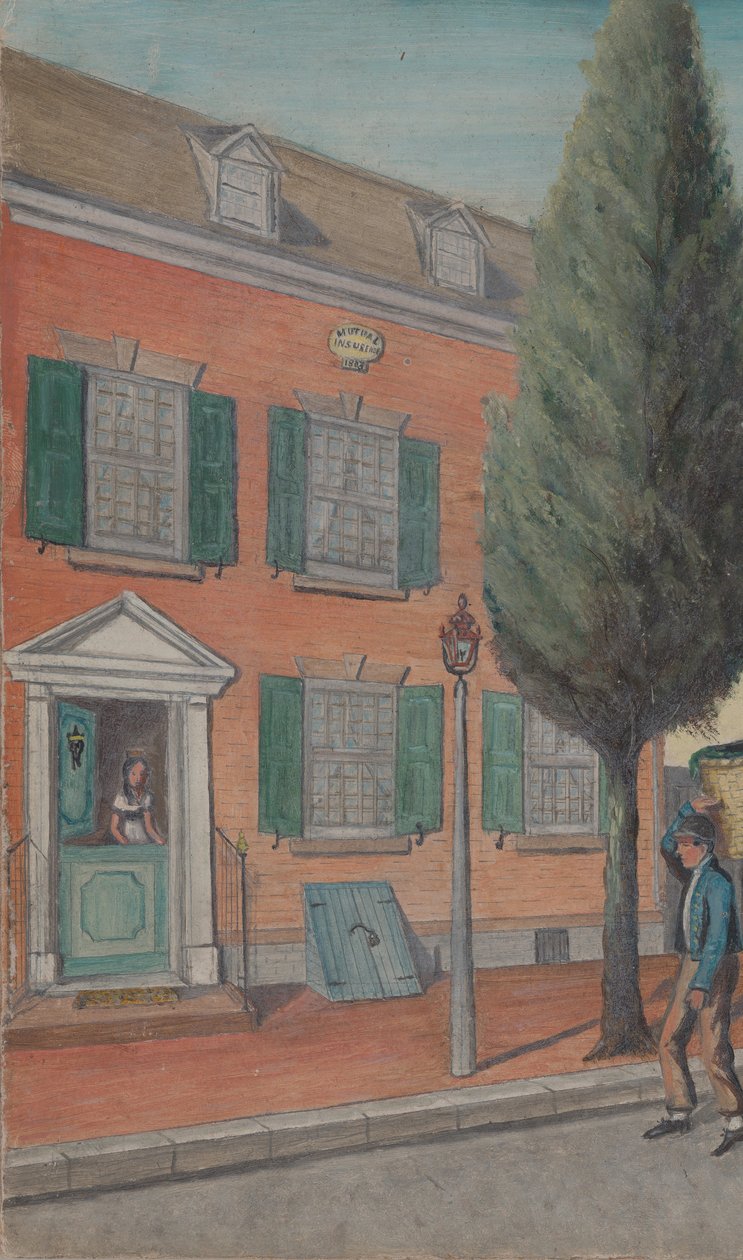 Teezwieback und Backsteinhaus von William P. Chappel