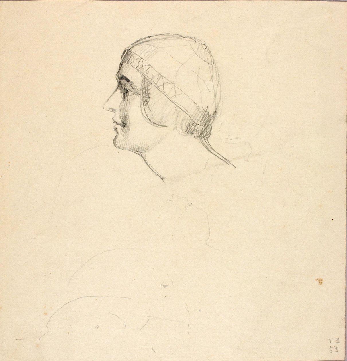 Profil eines idealen Frauenkopfes von William Page