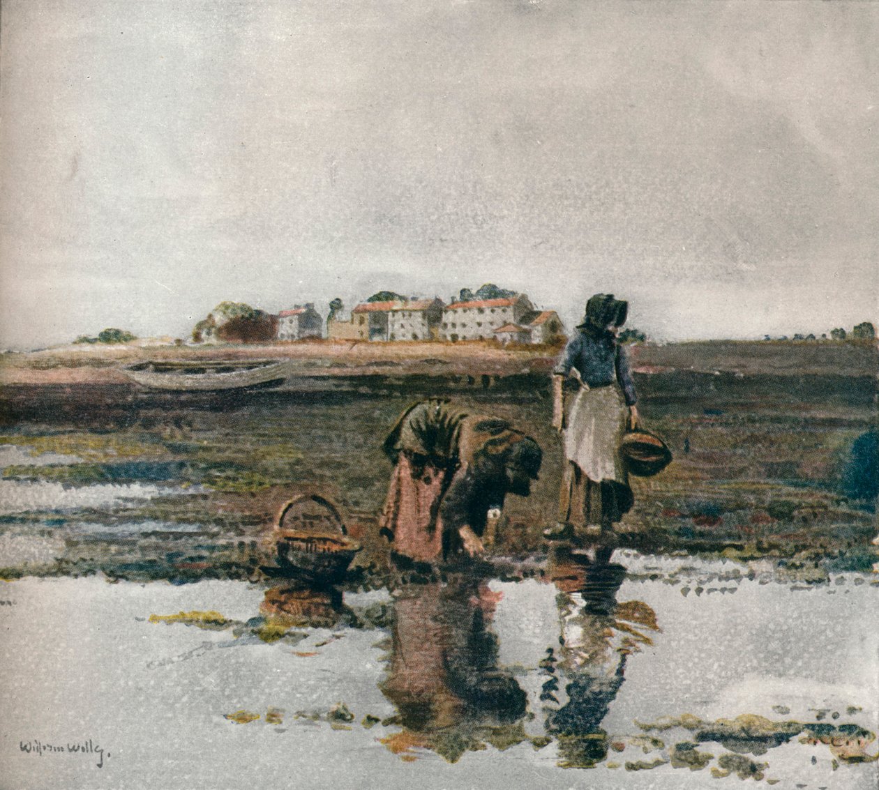 Muschelsammeln, ca. 1908 von William Page Atkinson Wells