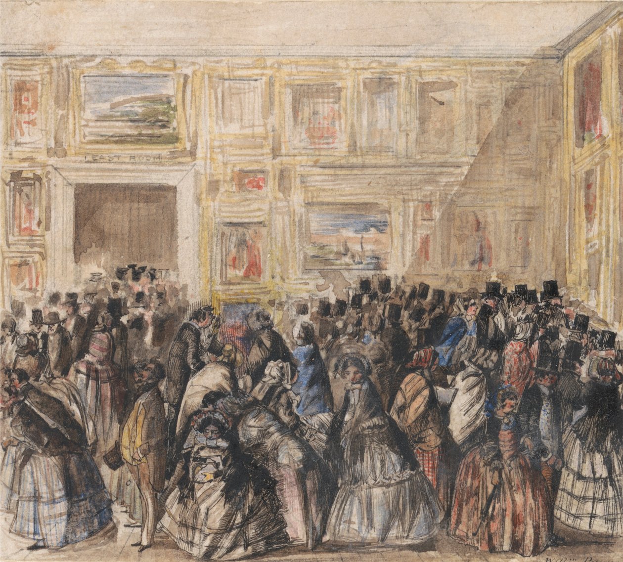Private Ansicht der Royal Academy von William Payne