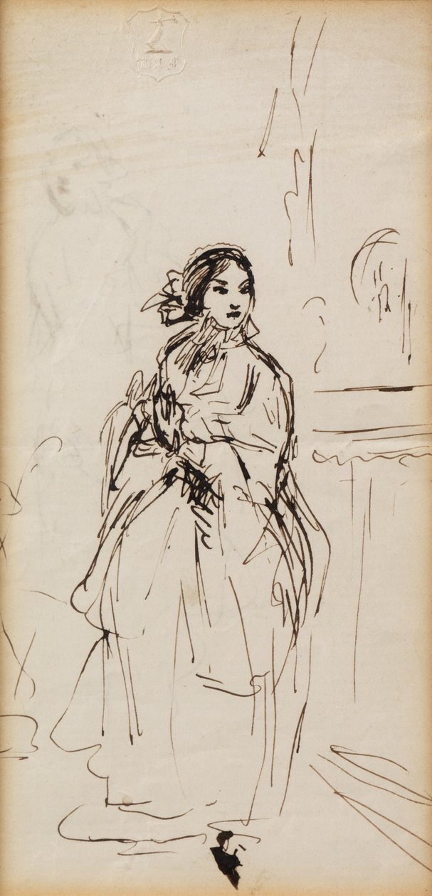 Eilendes Mädchen von William Powell Frith