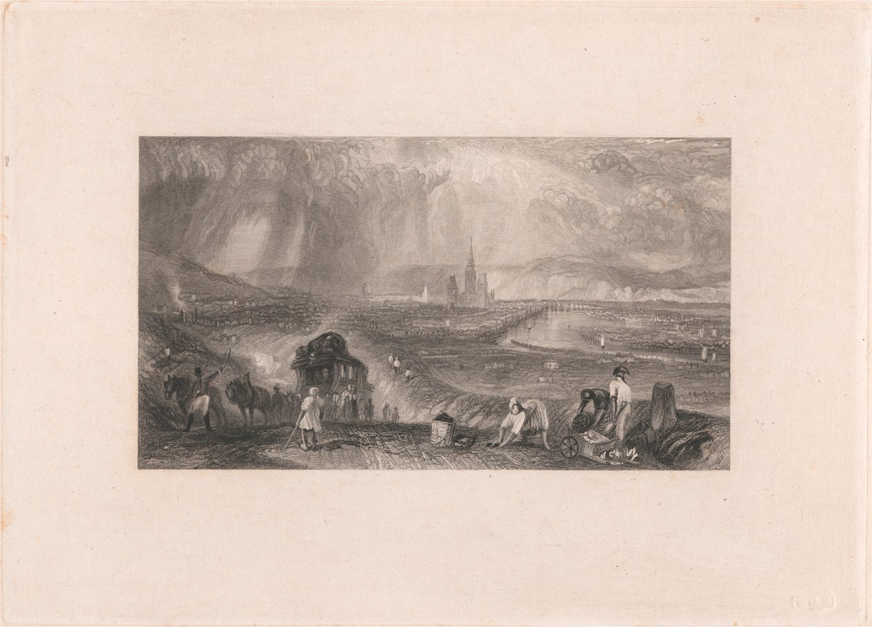 Rouen, Fernansicht von William Richardson