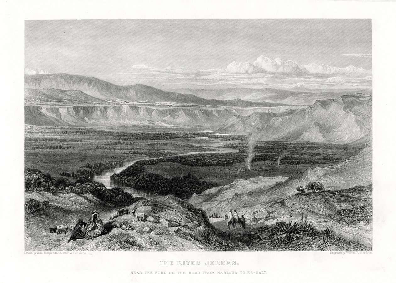 Der Fluss Jordan, 1887 von William Richardson