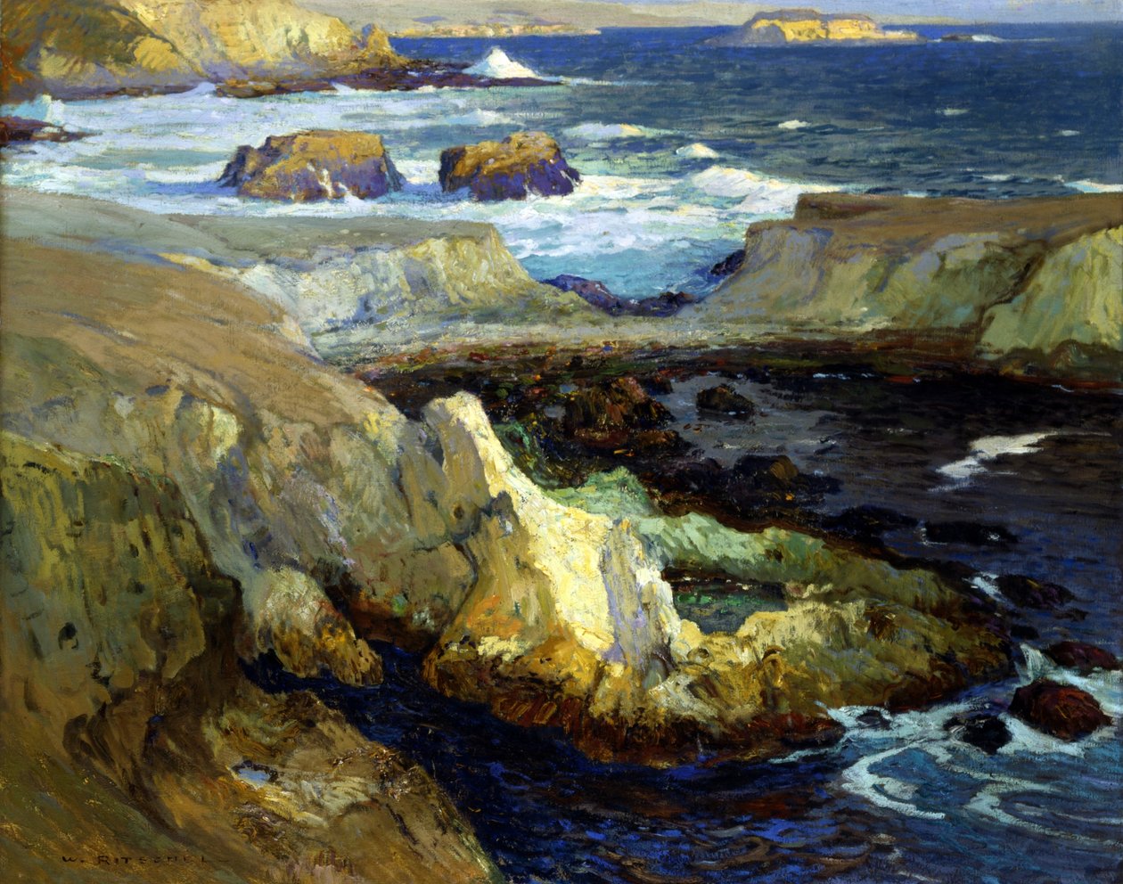 Abendflut, Kalifornien von William Ritschel