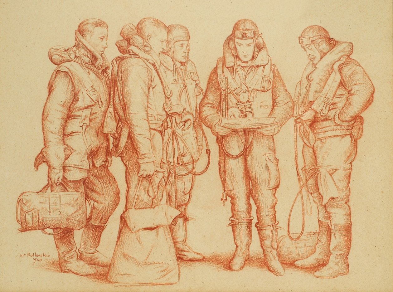 Besatzung des Whitley Bombers von William Rothenstein