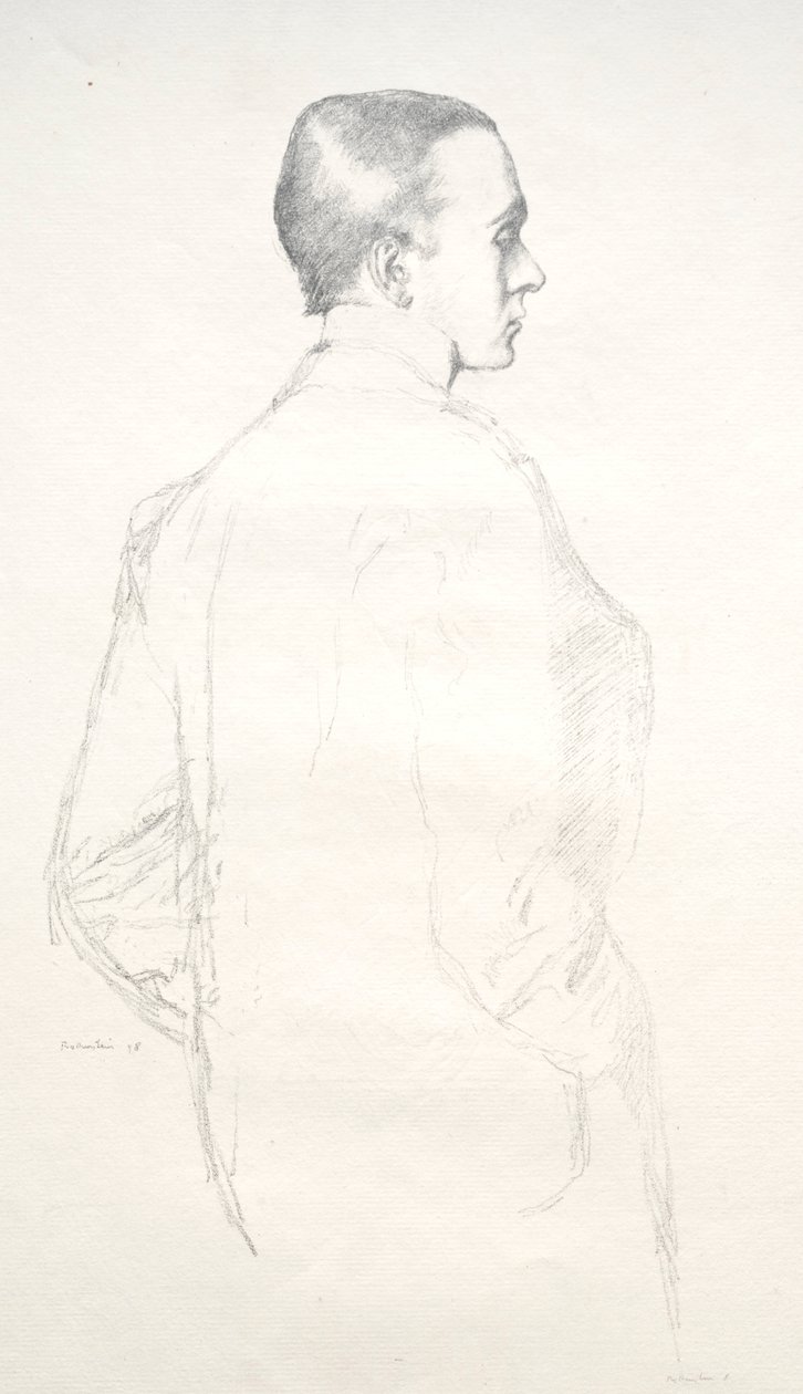 Max Beerbohm, 1898 von William Rothenstein