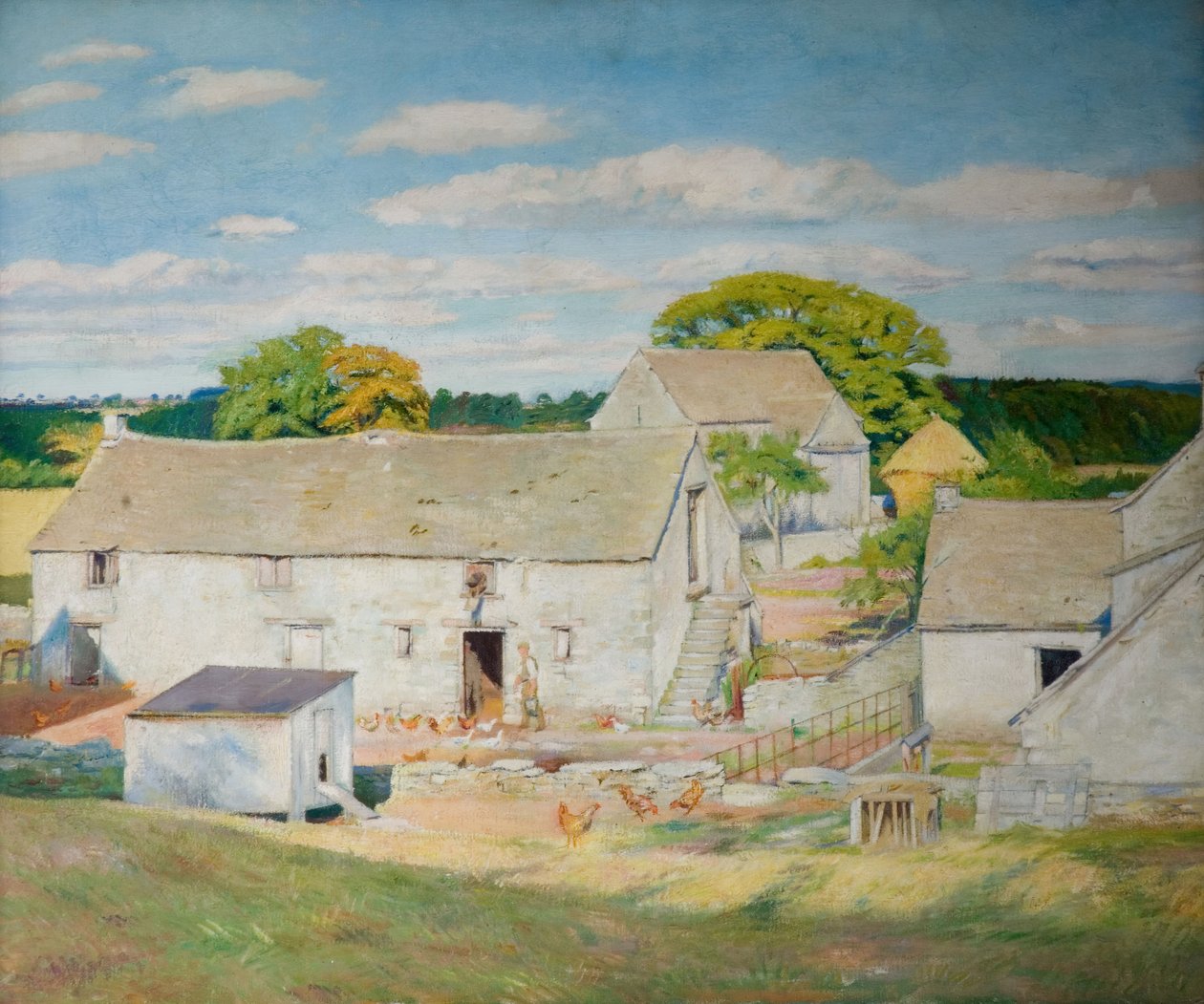 Oakridge Farm - Spätsommer, 1933 von William Rothenstein