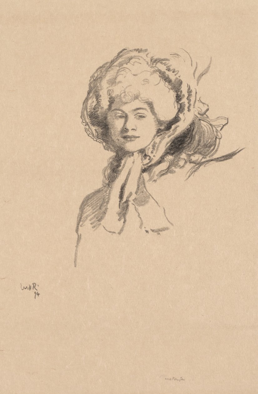 Die Millamant oder Haube und Puder von William Rothenstein
