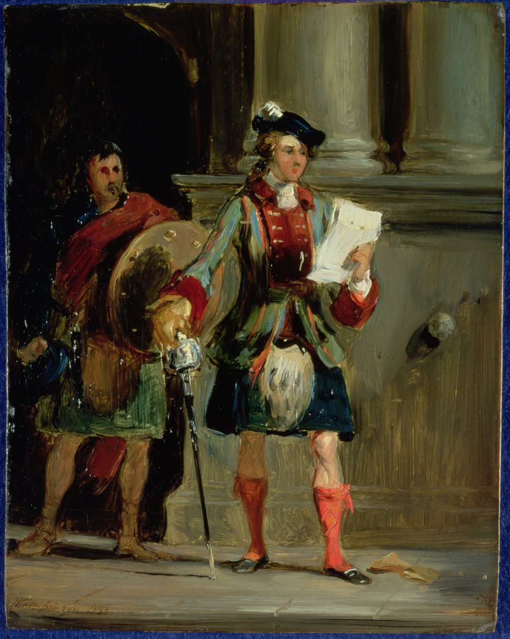 Prinz Charlie in Holyrood, 1833 von William Simson