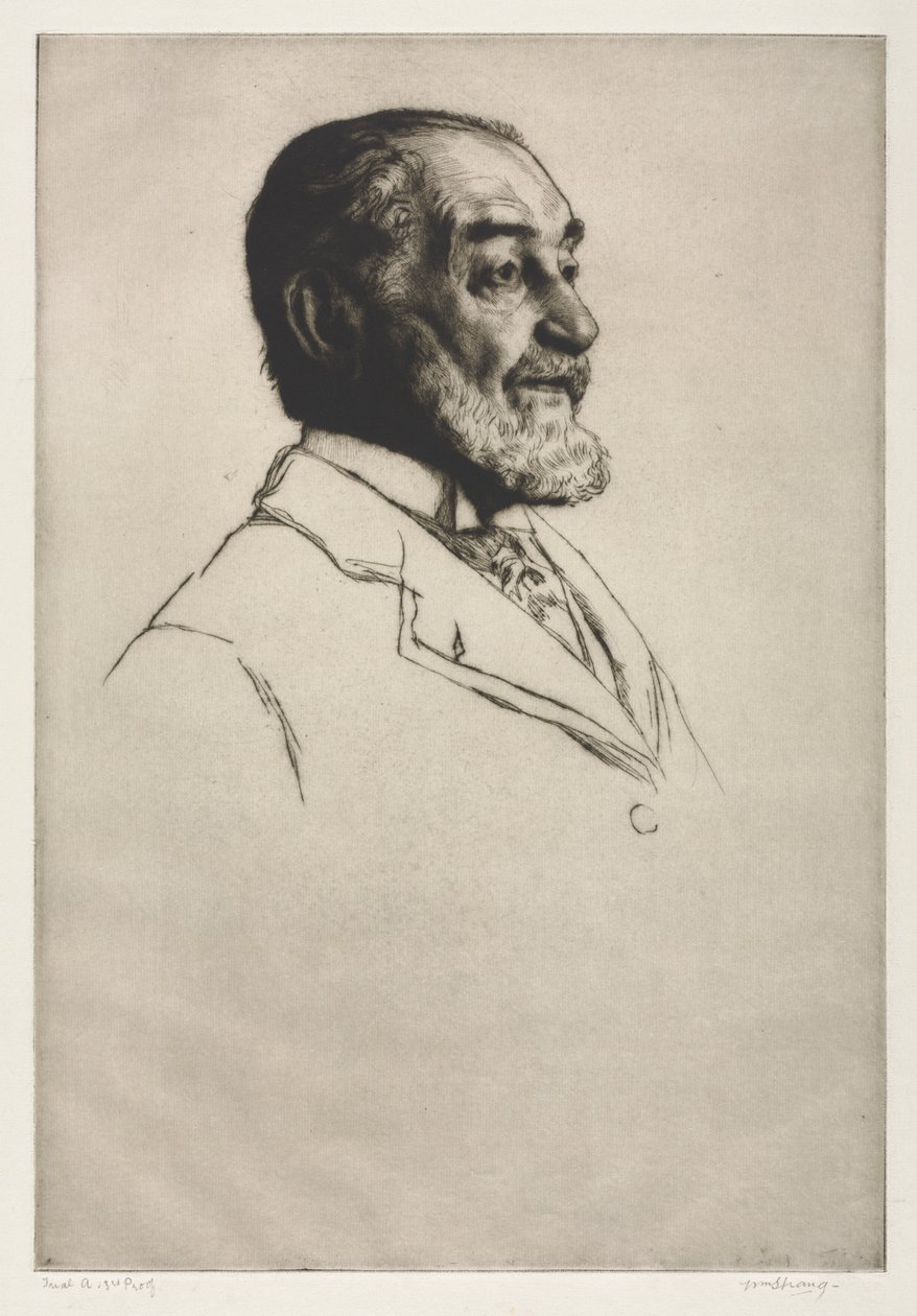 Frederick Harrison, 1914 von William Strang