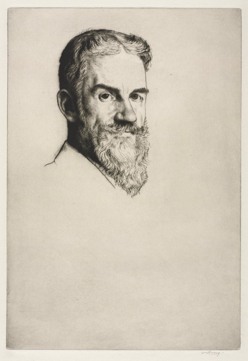 George Bernard Shaw, 1907 von William Strang