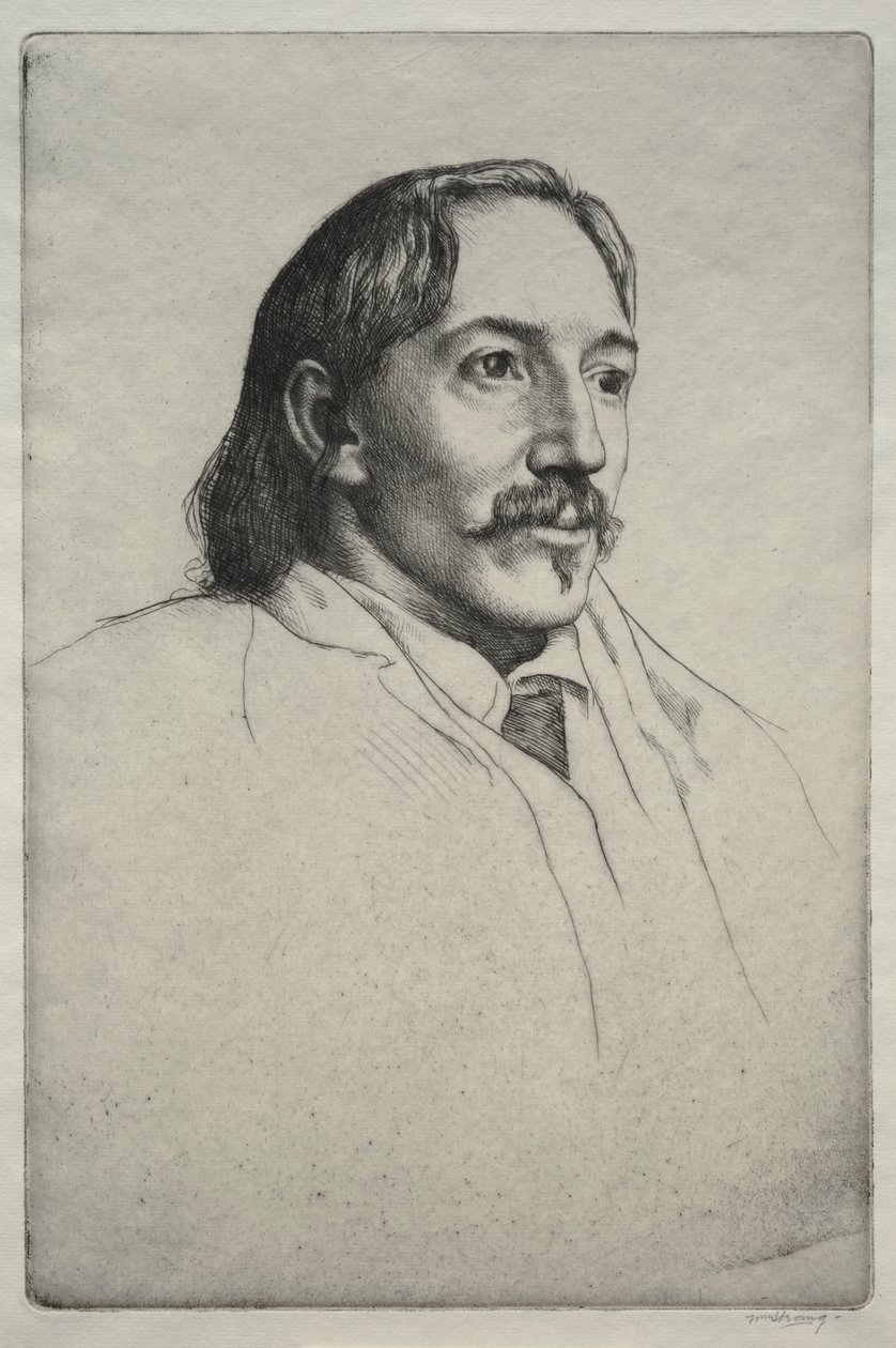 Robert Louis Balfour Stevenson, 1893 von William Strang