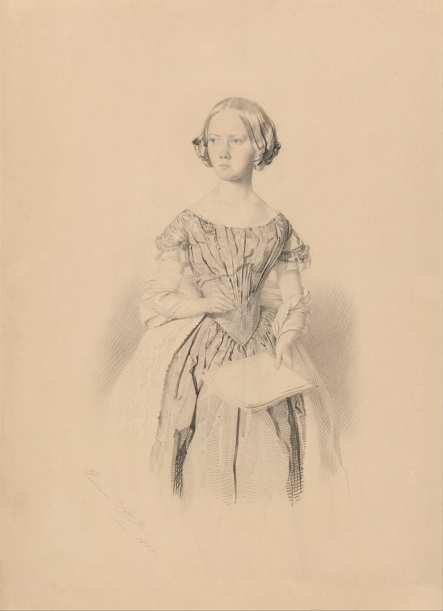 Junge Frau mit einem Buch von William Strutt