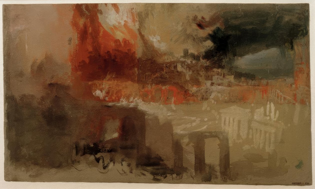 Der Brand von Rom von Joseph Mallord William Turner