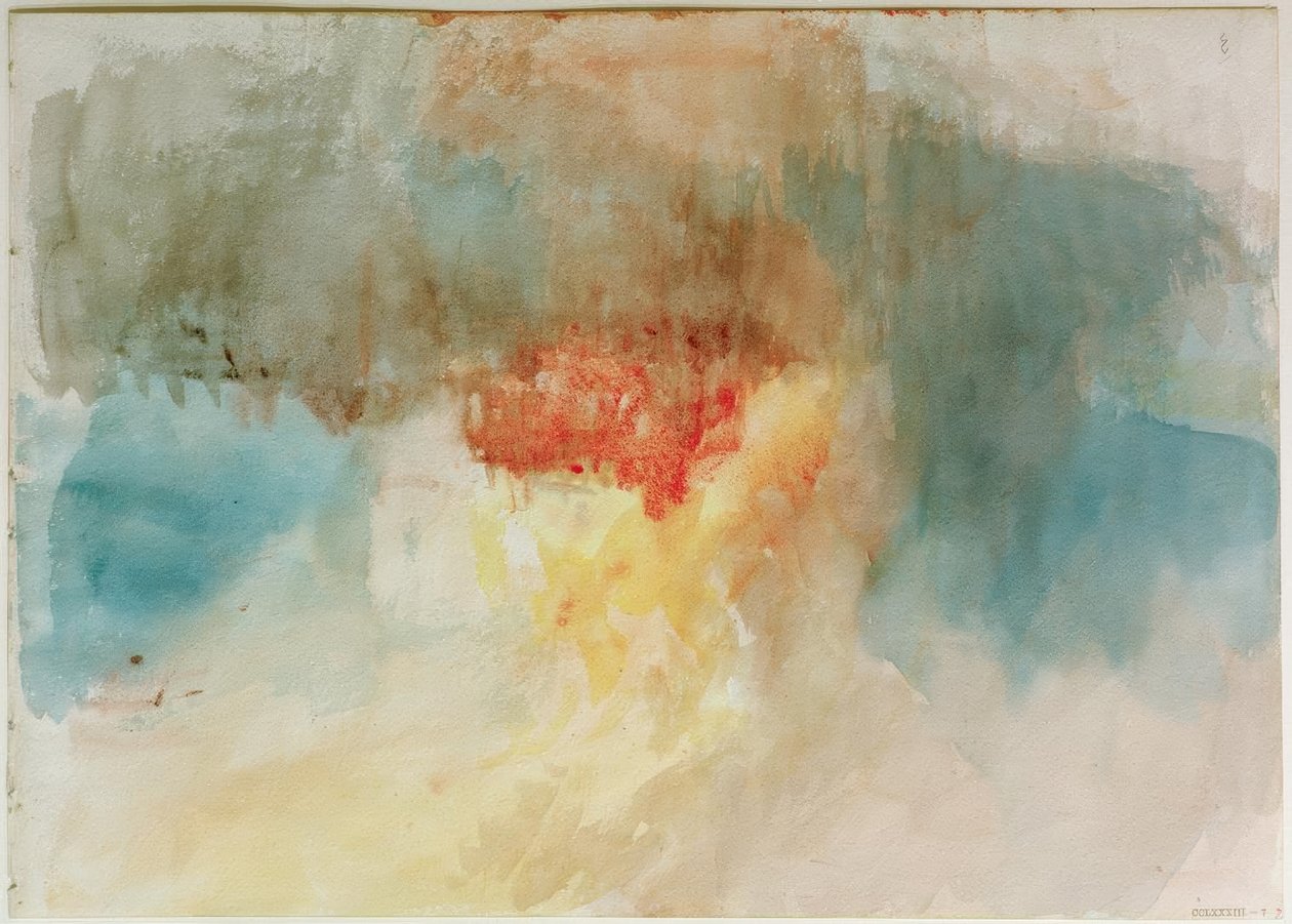Der Brand der Parlamentshäuser von Joseph Mallord William Turner