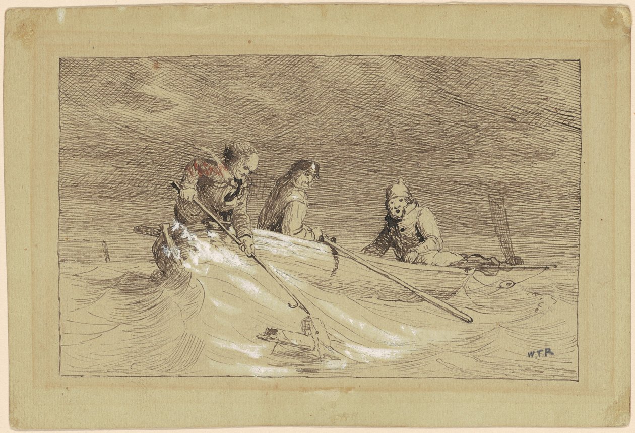 Studie für "Shad Fishing" von William Tylee Ranney