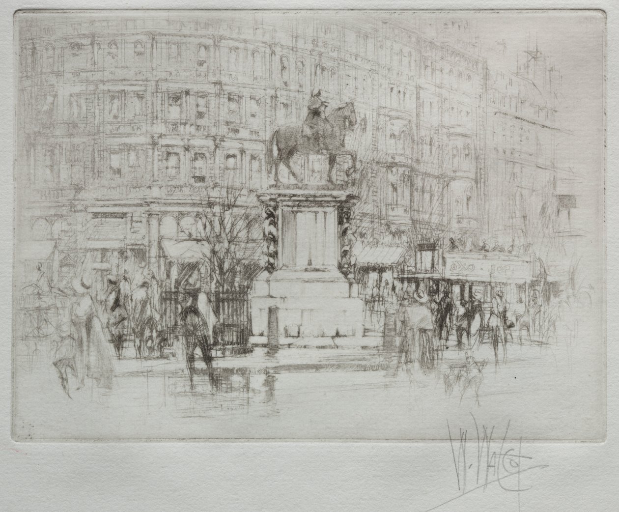 Charing Cross: Die Statue von Karl I. von William Walcot