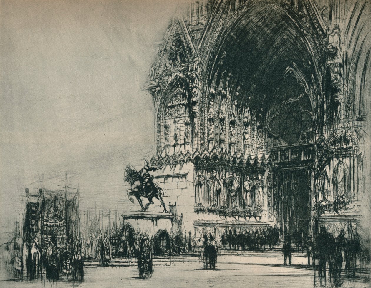 Johanna von Orléans, Reims, 1928 von William Walcot