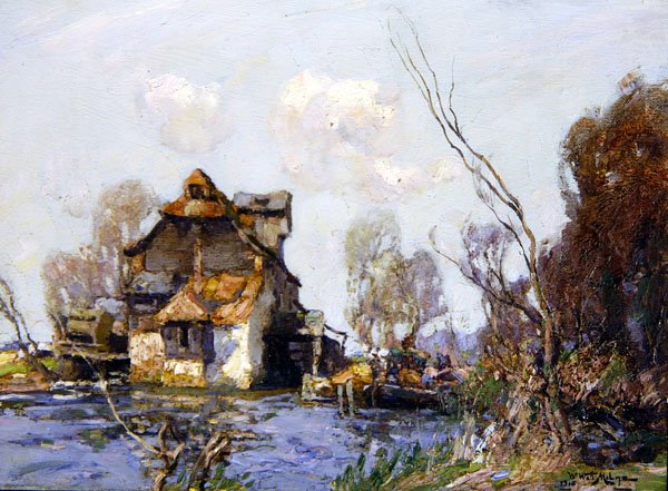 Alte Mühle an der Ouse von William Watt Milne