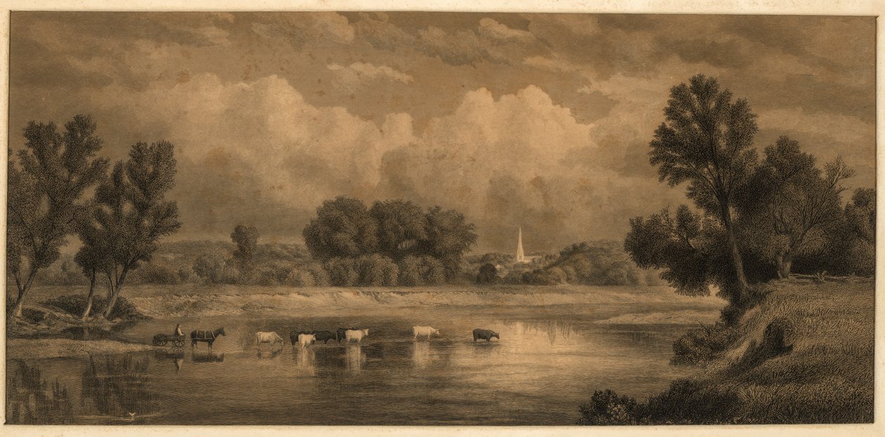 Den Bach überqueren von William Wellstood