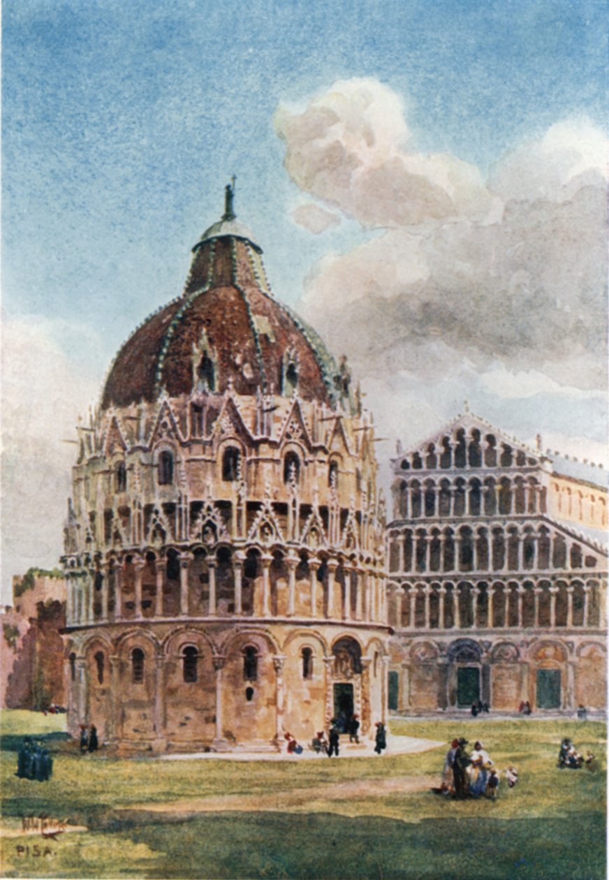 Pisa. Das Baptisterium von William Wiehe Collins