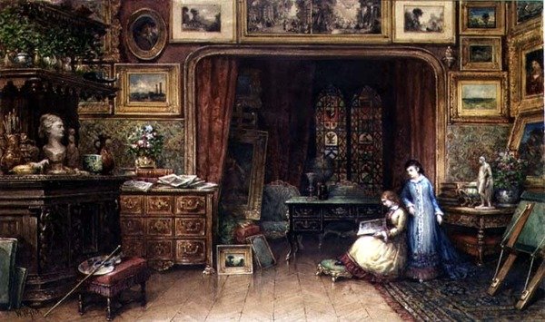 Das Atelier des Künstlers von William Wyld