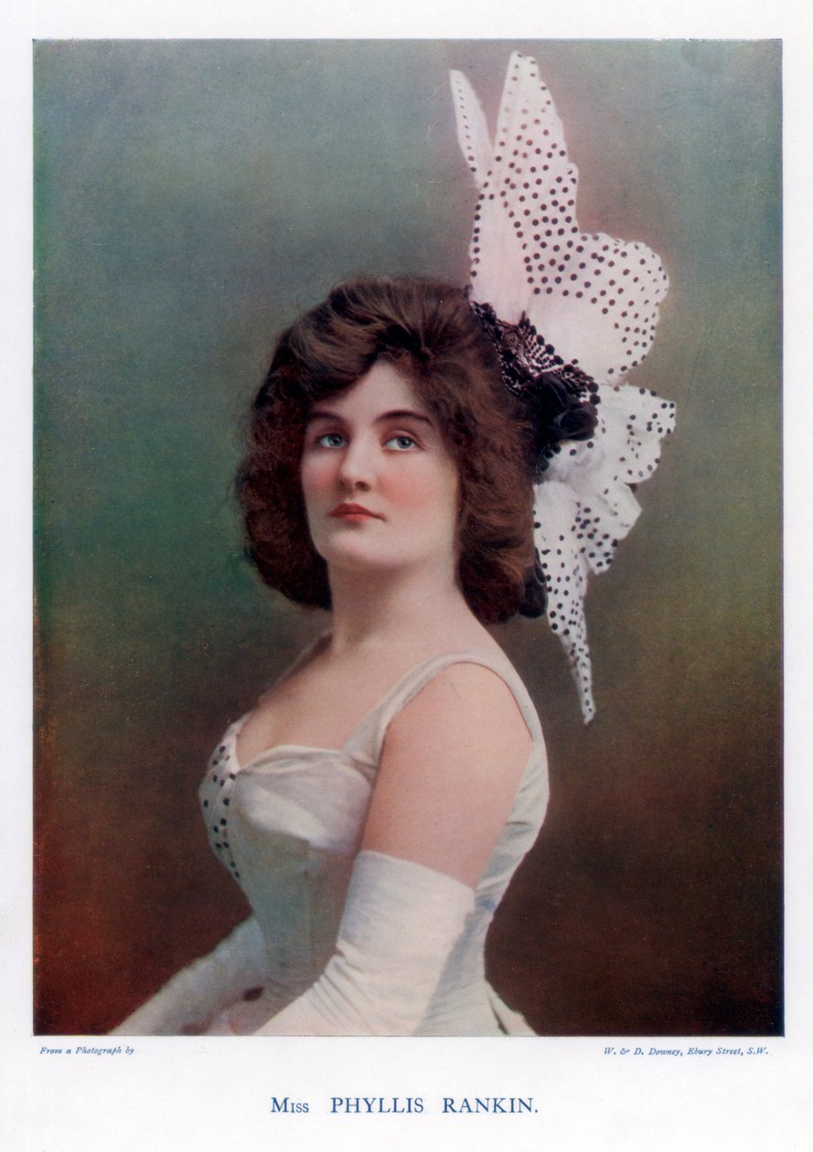 Phyllis Rankin, amerikanische Schauspielerin, 1901 von William and Daniel Downey