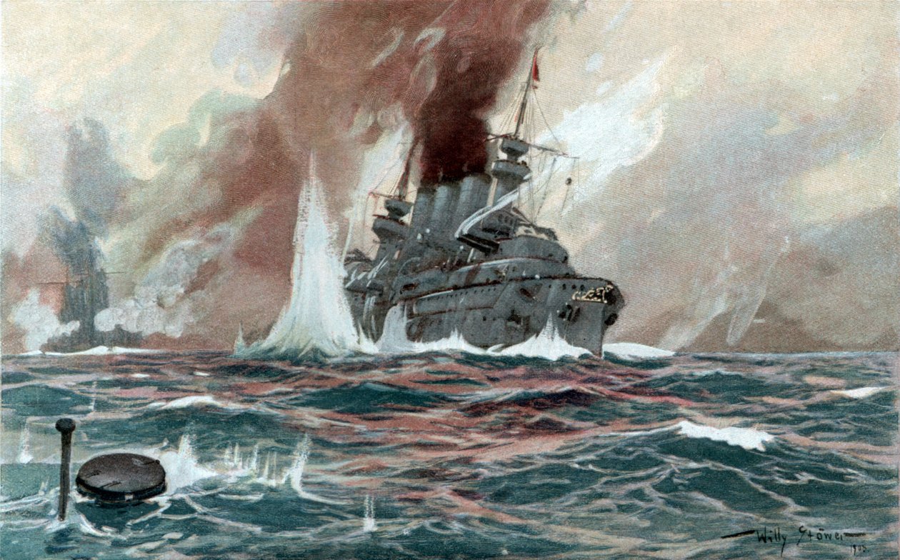 U-Boot, ca. 1905 von Willy Stöwer